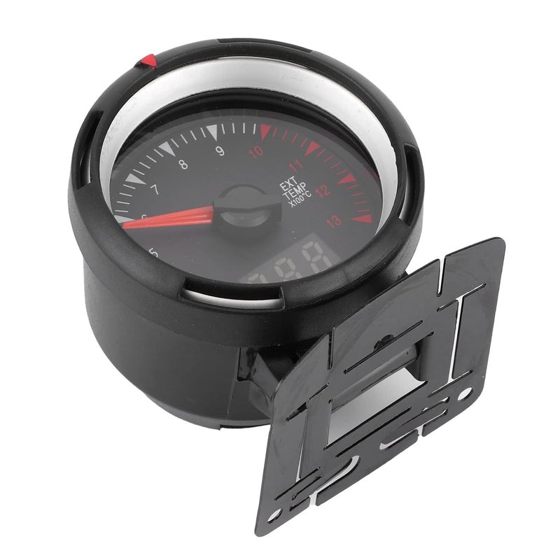 Gas Gauge Kit, Gas Temperature Gauge Plastic Stainless Steel Egt Gauge Kit with Accessories for 12V Gasoline Car - Image 2