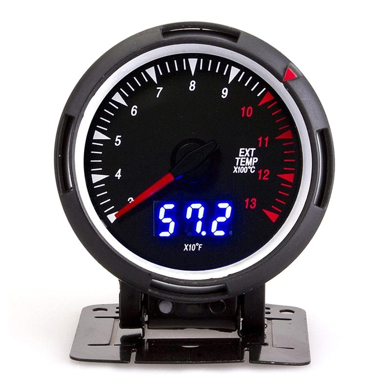 Gas Gauge Kit, Gas Temperature Gauge Plastic Stainless Steel Egt Gauge Kit with Accessories for 12V Gasoline Car - Image 4