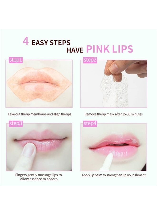 VERONNI Clear Lip Mask -30 Patch Crystal Lip Masks Set Moisturizer Great Lip Plumper Mask for Dry Lip Hydrating Nourishing - Image 3