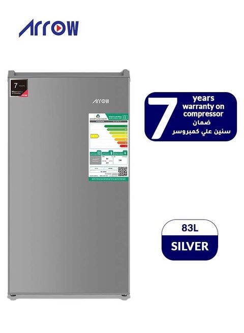 83Liters, 2.9 Cubic Feet Single Door Defrost Refrigerator with 7 Years compressor Warranty, Door material -Metal, color INOX, RO-130RDS