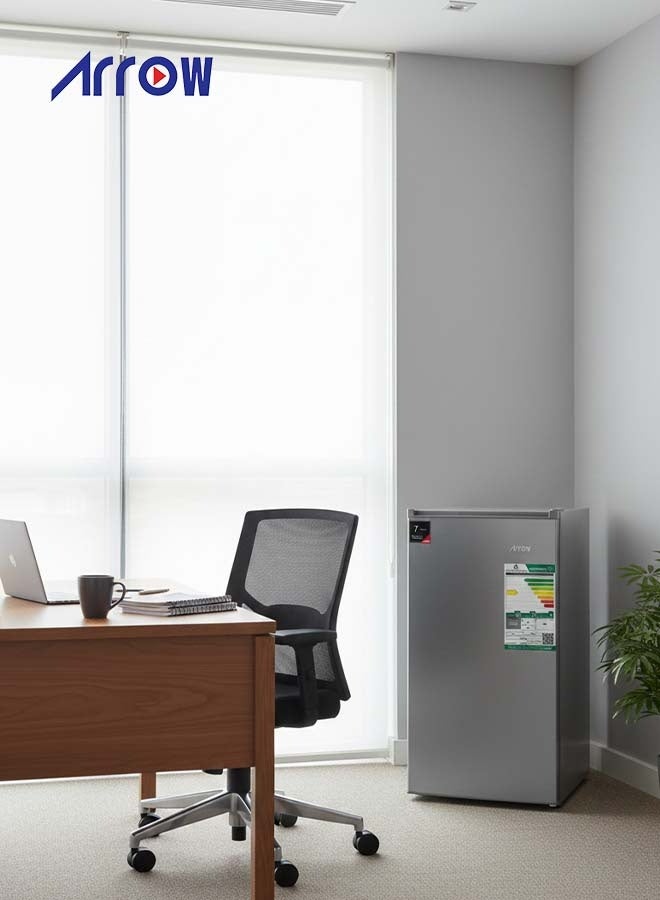 Arrow 83Liters, 2.9 Cubic Feet Single Door Defrost Refrigerator with 7 Years compressor Warranty, Door material -Metal, color INOX, RO-130RDS - Image 5