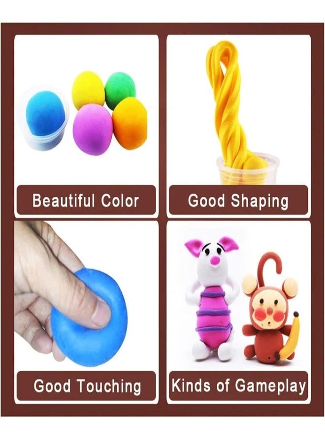 MALL Sky MALL Multicolor Modeling Clay Set for Kids | Soft Non-Toxic Play Dough | Creative Art & Craft Toy Pcs 6 - Image 3