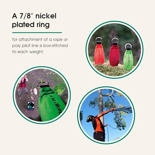 WEAVER ARBORIST Throw Weight, 12 oz Nylon Throw Bag for Tree Work, Climbing Rope Weight Bag, Resistant to Tear, Handcrafted Arborist Equipment - Image 4