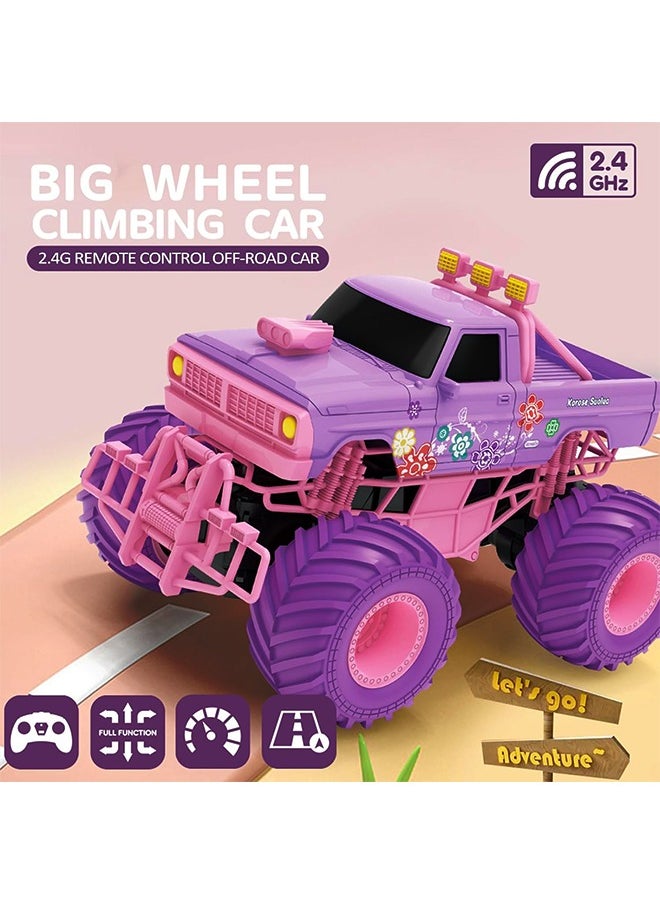 JJRC 1:18 RC Car, Remote Control Car for Gifts Kids, 2.4 Ghz High Speed 20 Km/h RC Truck, All Terrains Pink Off Road for 4 5 6 7 8 9 Years Old Birthday Gifts for Kids& Adults  - Image 2