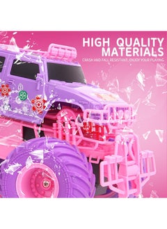 JJRC 1:18 RC Car, Remote Control Car for Gifts Kids, 2.4 Ghz High Speed 20 Km/h RC Truck, All Terrains Pink Off Road for 4 5 6 7 8 9 Years Old Birthday Gifts for Kids& Adults  - Image 4