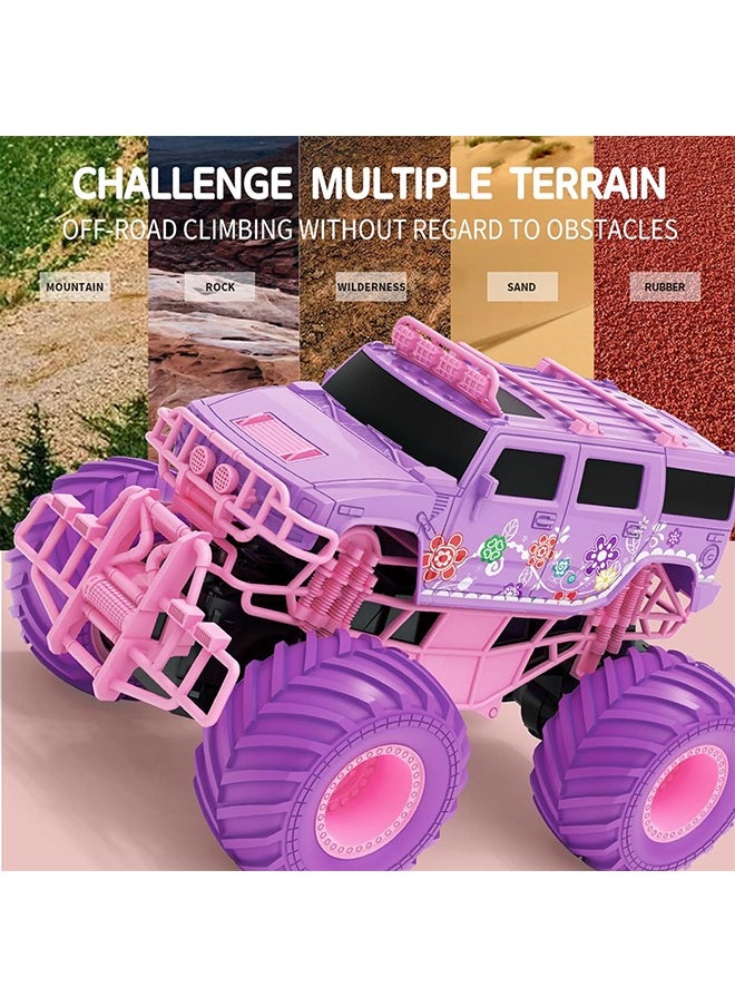 1:18 RC Car, Remote Control Car for Gifts Kids, 2.4 Ghz High Speed 20 Km/h RC Truck, All Terrains Pink Off Road for 4 5 6 7 8 9 Years Old Birthday Gifts for Kids& Adults - pzsku/ZA79D7A6D10FA29C362EEZ/45/_/1715655656/8debba50-386a-4ce9-8dda-db4c5ab7f5c7