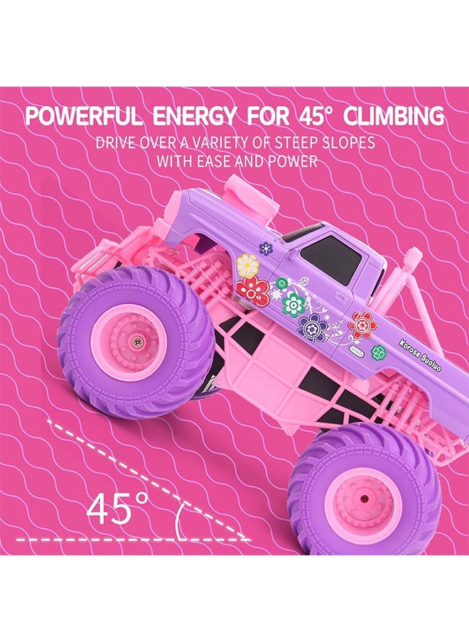 1:18 RC Car, Remote Control Car for Gifts Kids, 2.4 Ghz High Speed 20 Km/h RC Truck, All Terrains Pink Off Road for 4 5 6 7 8 9 Years Old Birthday Gifts for Kids& Adults - pzsku/ZA79D7A6D10FA29C362EEZ/45/_/1715655676/68b1573a-dda9-4566-9337-4dbc98c68c12