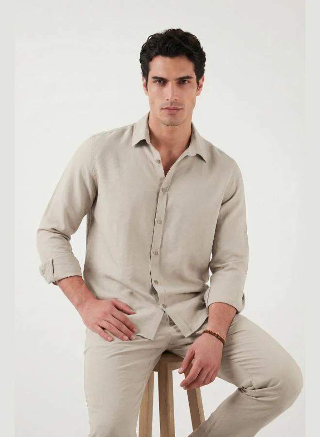Buratti  Buratti Regular Fit Classic Collar Long Sleeve Shirt Men's SHIRT CF26S121640 for Men | Best Price UAE