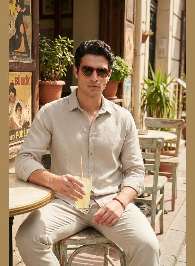 Buratti  Buratti Regular Fit Classic Collar Long Sleeve Shirt Men's SHIRT CF26S121640 for Men | Best Price UAE