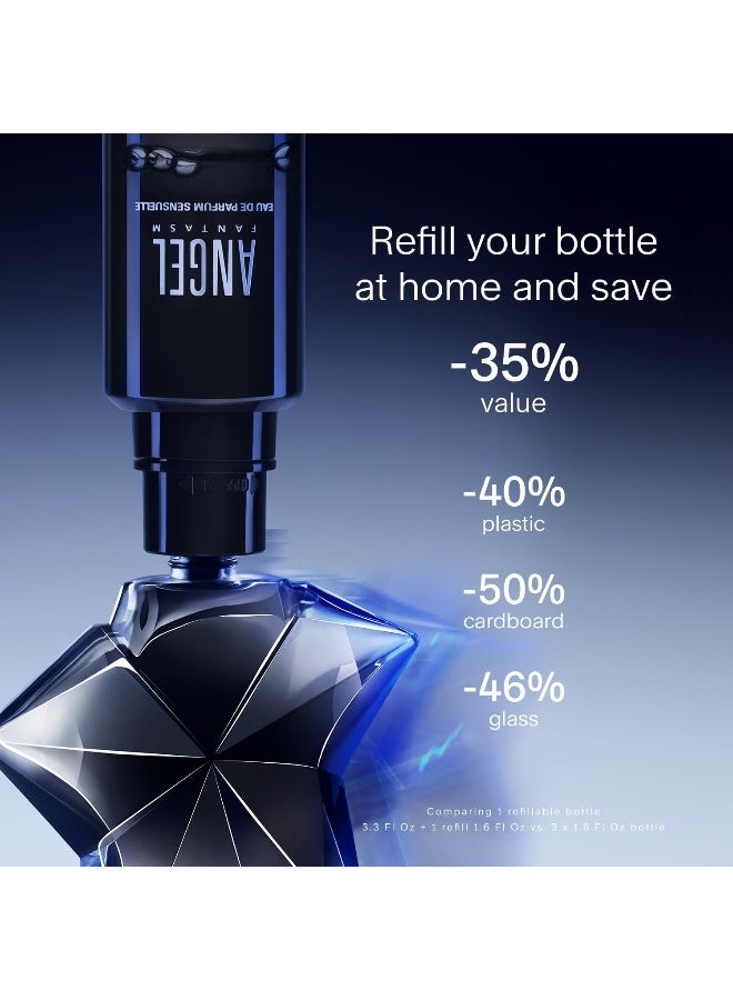 Mugler Angel Fantasm Eau de Parfum, Refillable, Ambery Gourmand Fruity Women's Fragrance, 50ml - Image 3