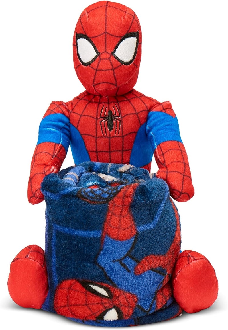 Northwest The Company Character Hugger Pillow & Silk Touch Throw Blanket Set, 40" x 50", Spider-Man - Fearless Spidey - Image 2