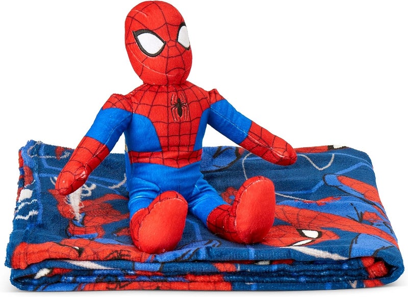 Northwest The Company Character Hugger Pillow & Silk Touch Throw Blanket Set, 40" x 50", Spider-Man - Fearless Spidey - Image 4