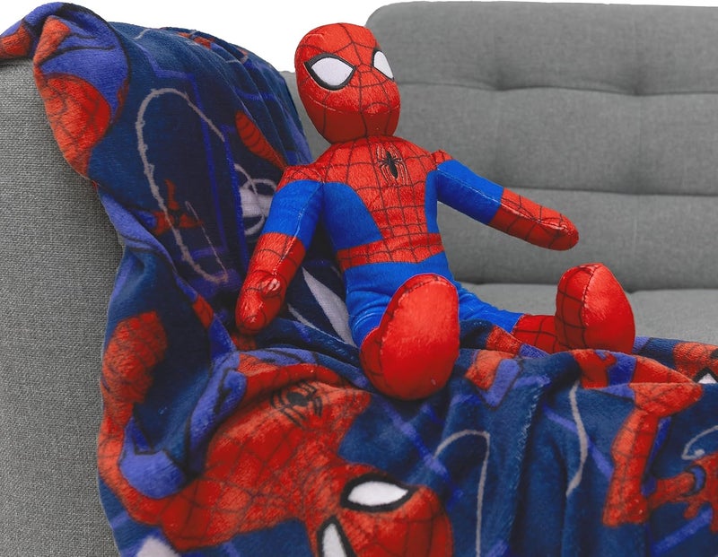 Northwest The Company Character Hugger Pillow & Silk Touch Throw Blanket Set, 40" x 50", Spider-Man - Fearless Spidey - Image 5