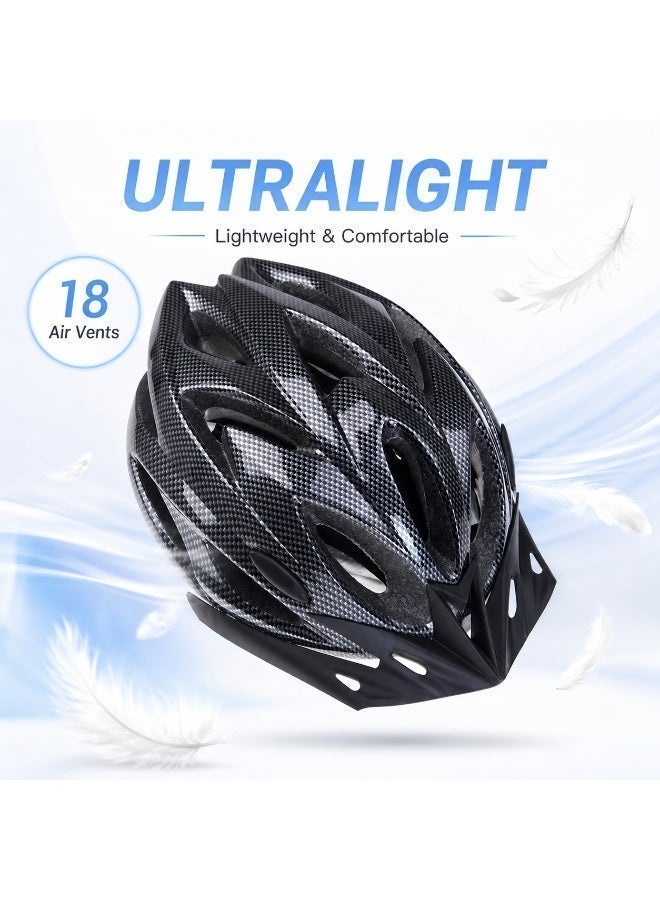 SparkSprout 18 Vents Ultralight Integrally Molded helmet for bicycle,Unisex bicycle safety helmet, lightweight and breathable bike helmet, Cycling Helmet for outdoor riding, mountain biking and road cycling. - Image 4