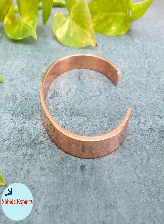 SHINDE EXPORTS pure copper kada for men/copper kada/copper bracelet for men pure (OM etching copper) - Image 5