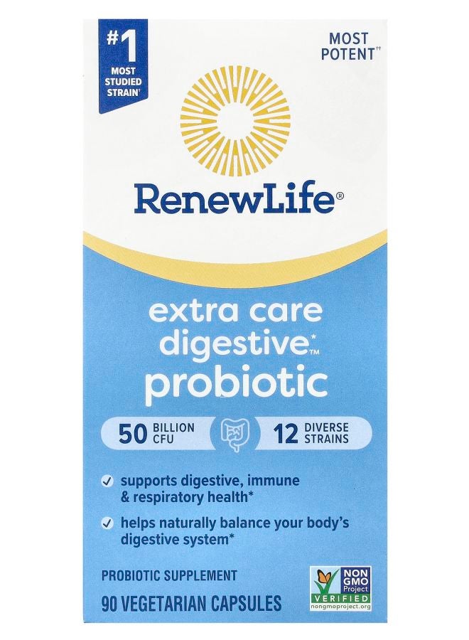 Extra Care Digestive™ Probiotic 50 Billion CFU 90 Vegetarian Capsules
