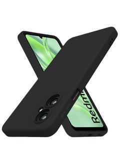 BGM Xiaomi Redmi 13C 5G Case, Thin TPU Cover with Camera Protection Anti-Scratch Slim Fit Flexible Phone Case for Redmi 13C 5G (Black) 