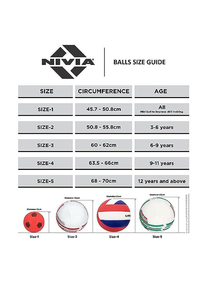 Nivia Throw Ball | Size 5 | Material : Rubber | High Grip | Adult | Hand Stitched | High Air Retention  - Image 4
