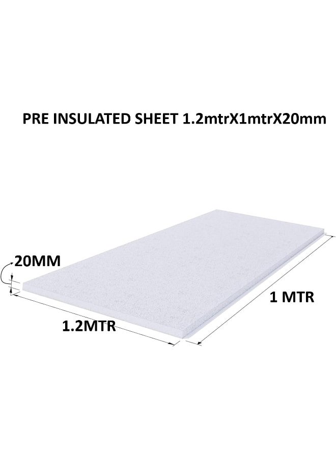 Pre-Insulation Sheet Pu Polyurethane Board Premium Foam Insulation With Aluminum Foil For Outside Wall Cladding And Ducts