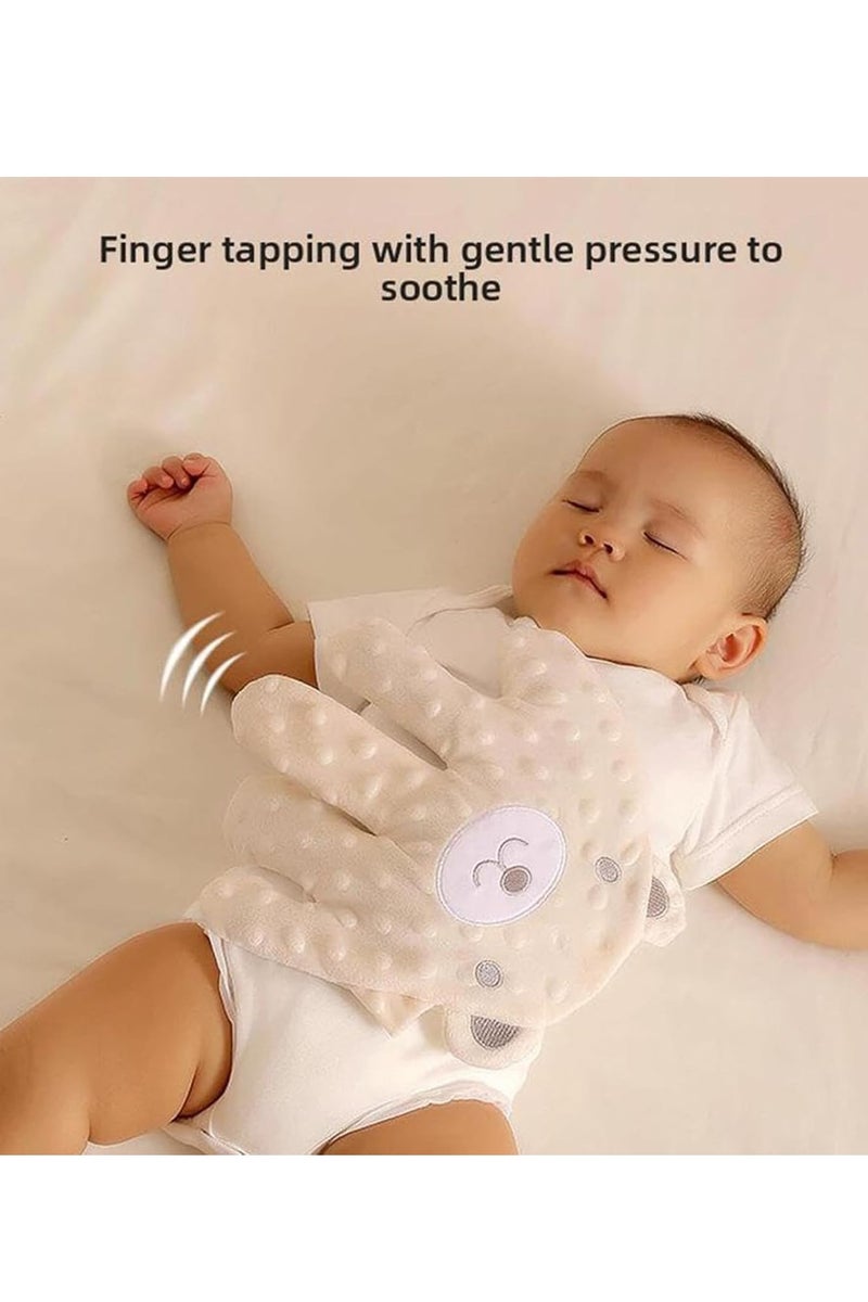 Flushrenic Baby Soothing Palm, Baby Patter for Sleep, Baby Startle Prevention Hand Glove, Electric Baby Hand Sleep Soothers Pillow, Red Bean Filling, Cute for Newborns, Baby Girl, Baby Boy - Image 3