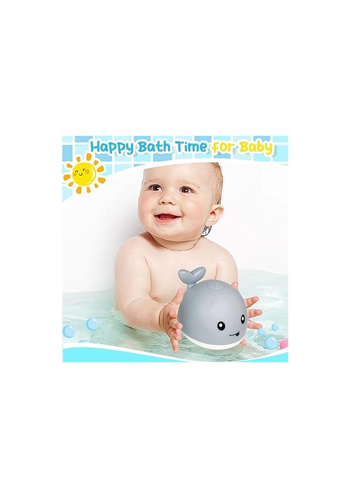 PROMASS Toys Whale Automatic Spray Water Bath Toy with Double Layer Waterproof, LED Light, Induction Sprinkler Bathtub Shower Toys for Toddlers Kids Boys Girls, Pool Bathroom Toy for Baby - Image 2