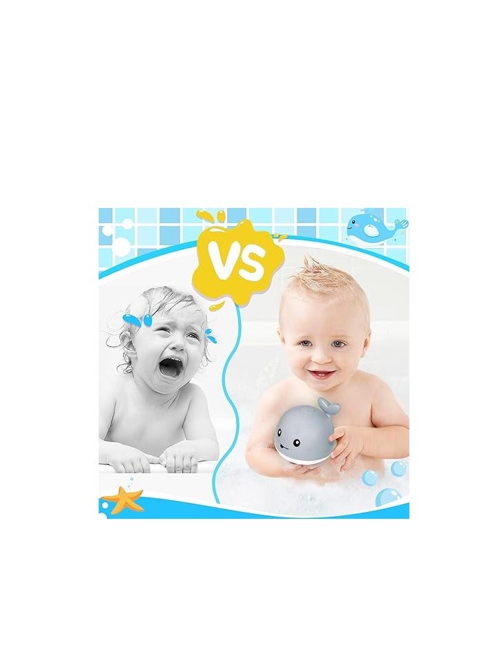 PROMASS Toys Whale Automatic Spray Water Bath Toy with Double Layer Waterproof, LED Light, Induction Sprinkler Bathtub Shower Toys for Toddlers Kids Boys Girls, Pool Bathroom Toy for Baby - Image 3