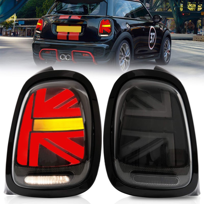 VLAND Tail lights Assembly Fit for 20142021 BMW Mini Cooper F55 F56 F57 Black and Smoked