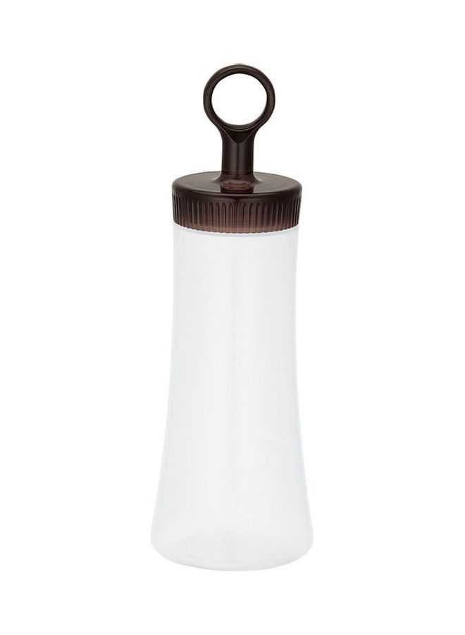 NIBEMINENT Plastic Squeeze Squirt Condiment Bottle Brown/White 