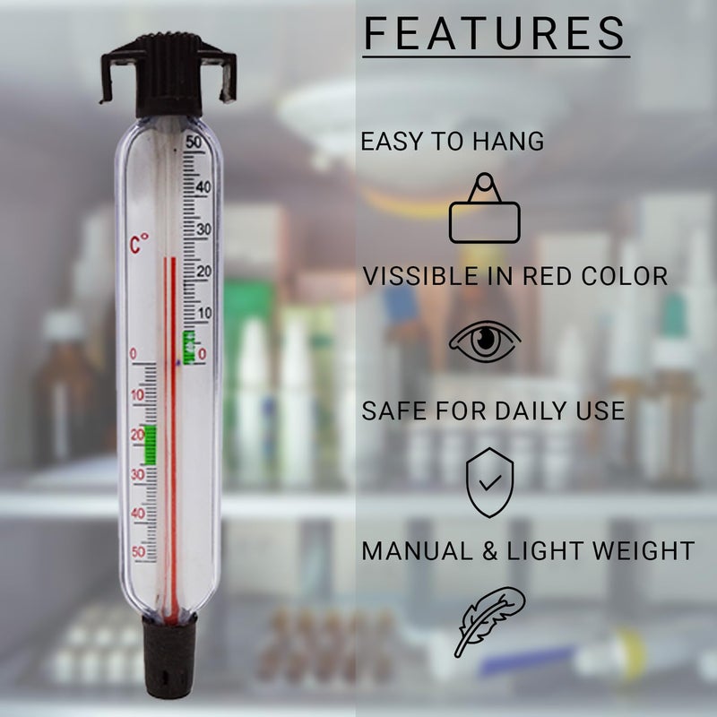 MCP Plastic Deep Freezer ILR Alcoholic Thermometer Range (-50 degree to +50 dgree Celsius), Pack Of 1 - Image 5