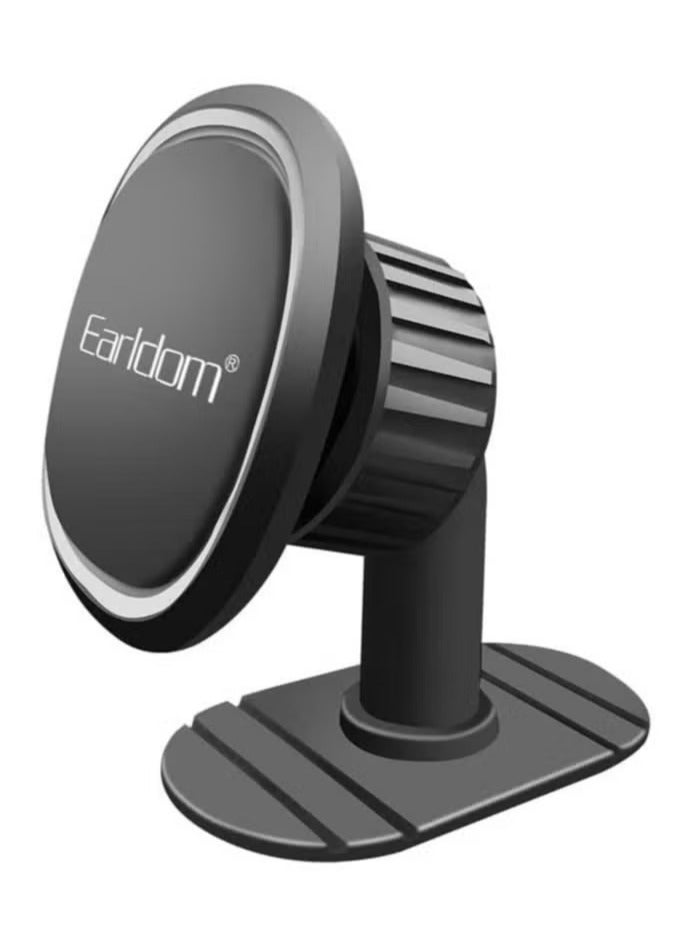 Earldom ET-EH116 Mobile Car Holder – Universal Adjustable Phone Mount for Dashboard and Windshield, Secure Grip, 360° Rotation, Easy Installation – Compatible with iPhone, Samsung & All Smartphones (Black) - Image 1