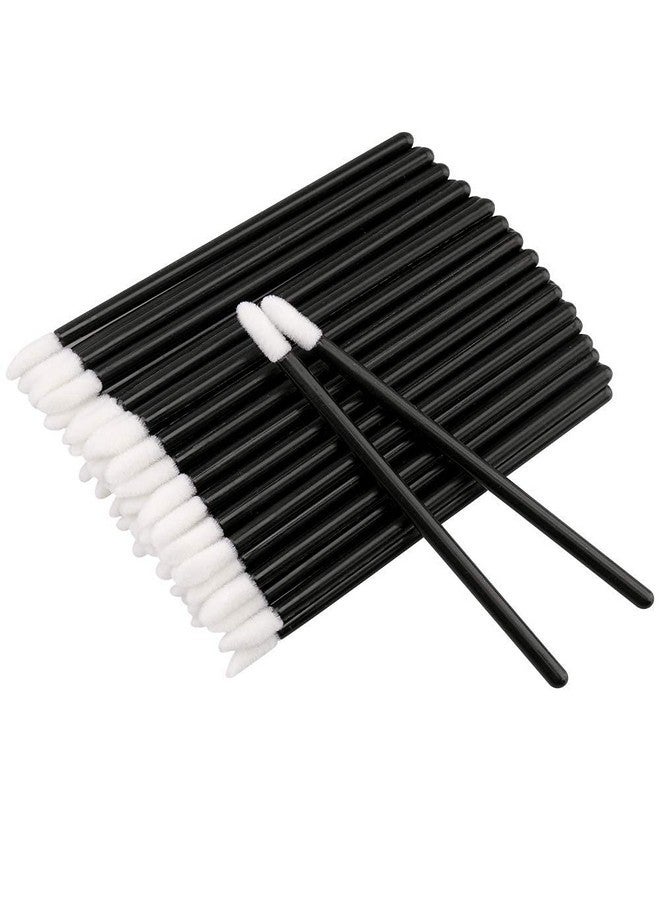 g2plus 200Pcs Lip Gloss Applicators, Disposable Lip Brushes, Lipstick Gloss Wands Applicator Perfect Makeup Tool Kits (Black) - Image 1
