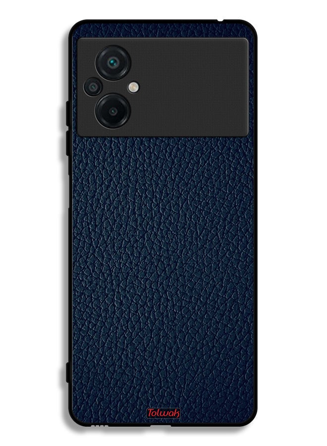 Tolwak Xiaomi Poco M5 4G Protective Case Cover Leather Pattern - Image 2