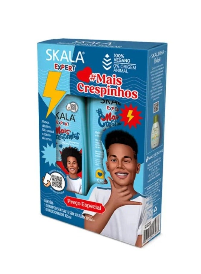 Mais Crespinhos  Shampoo And Conditioner Set 2 x 325 Ml