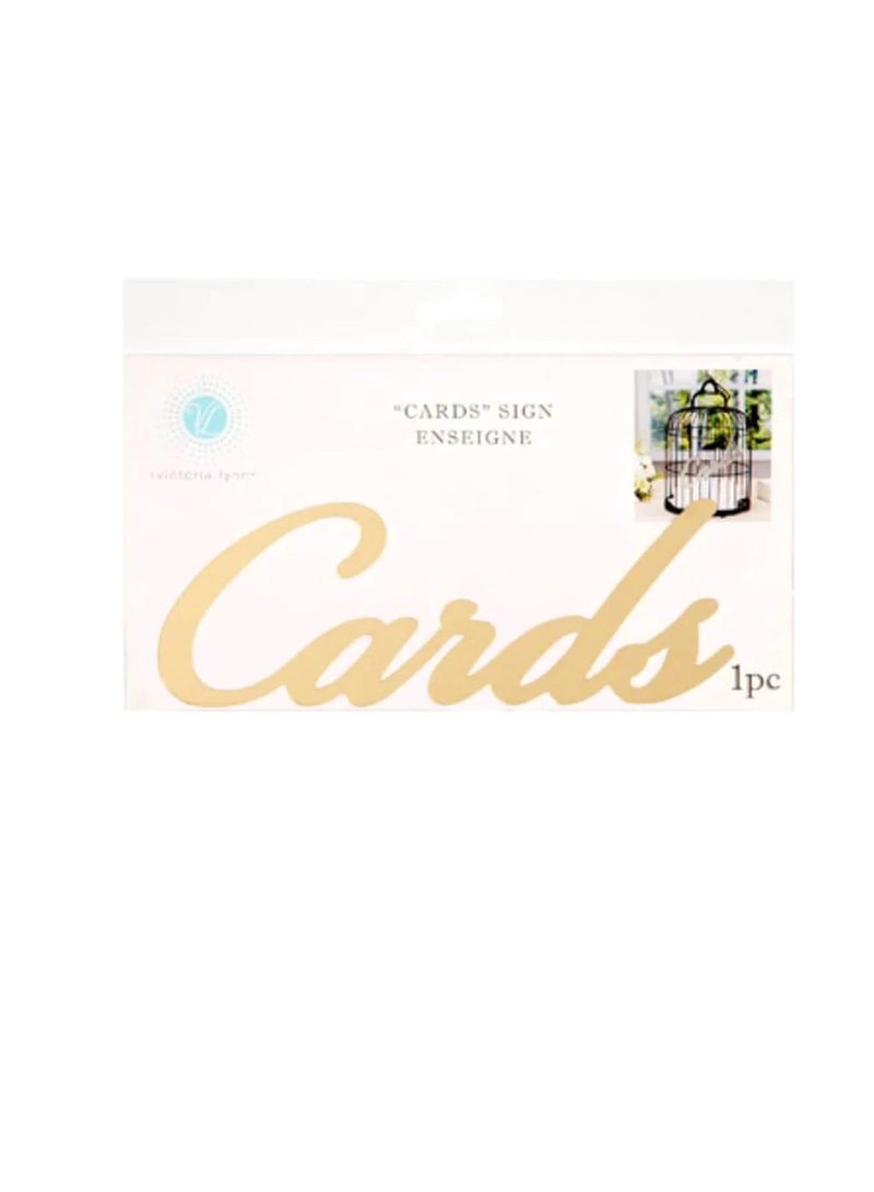 تسجيل بطاقات الزفاف مرآة ذهبية 8 × 2.75 بوصة - Image 3