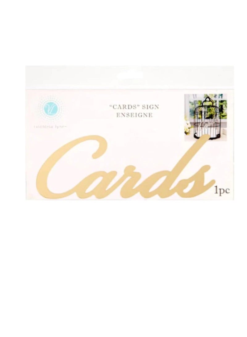 تسجيل بطاقات الزفاف مرآة ذهبية 8 × 2.75 بوصة - Image 2