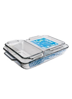 Anchor Hocking Glass Baking Dishes for Oven, 3 Piece Set (3 Qt Glass Casserole Dish, Cake Pan, and Bread Pan) - pzsku/ZA79E9E49BAEDC7EB6D86Z/45/_/1736591440/5429c532-ddee-41bf-b0d9-8a74a99741c4