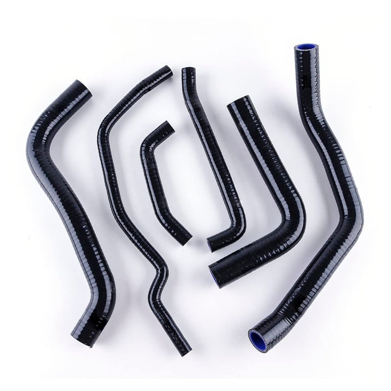 ZAP Performance Silicone Radiator Hose Pipe Kit Silicone Radiator Cooling hose Silicone For SUZUKI GSXR 600 750 K6 GSXR600750 2006 2007 2008 2009 Silicone Hose Black - Image 2