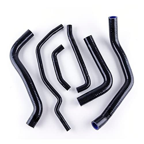 ZAP Performance Silicone Radiator Hose Pipe Kit Silicone Radiator Cooling hose Silicone For SUZUKI GSXR 600 750 K6 GSXR600750 2006 2007 2008 2009 Silicone Hose Black - Image 1