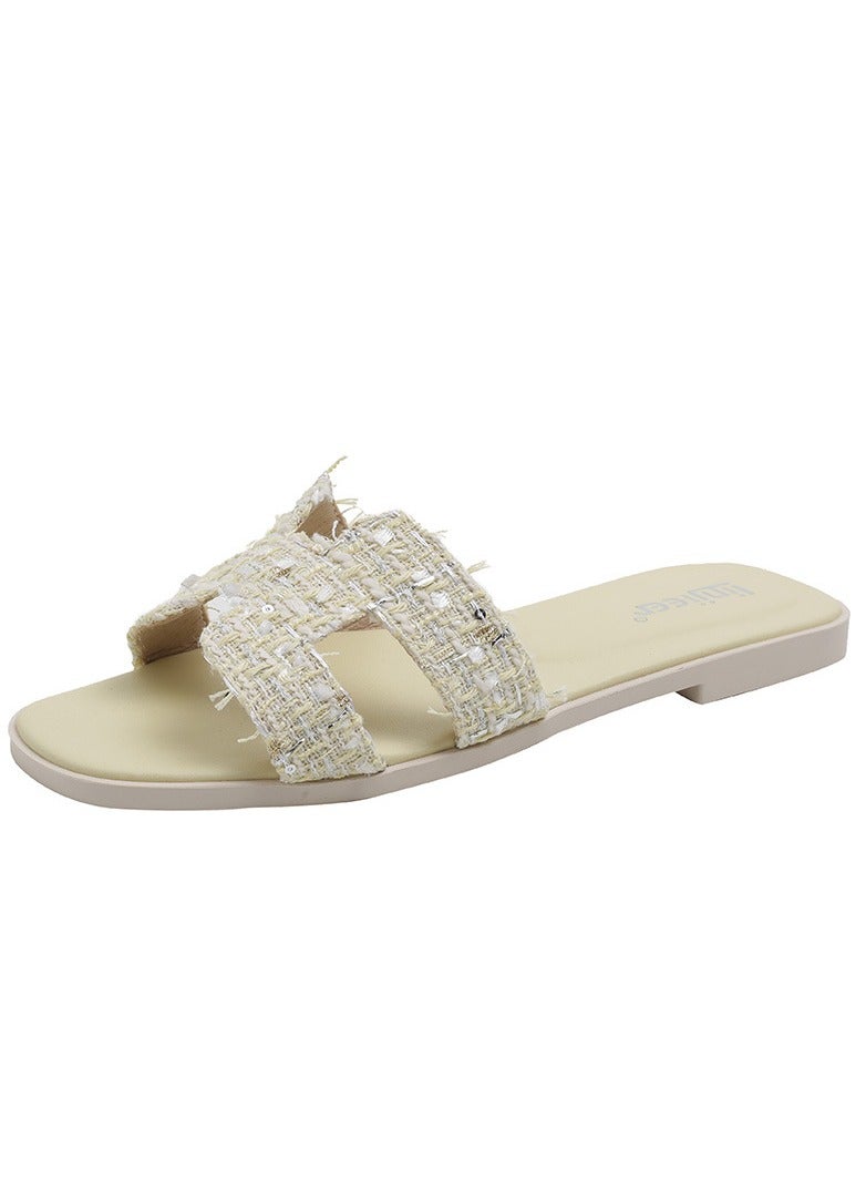 KUYING New Women's Flat Sandals