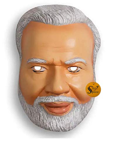 Sage Square Narendra Modi NaMo Mask, for Cosplay, Dress Up, Role Play, Parties & Theme Party (Pack of 2) - Image 5