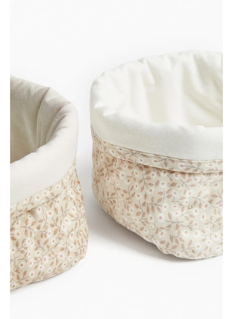 H&M 2-pack quilted storage baskets