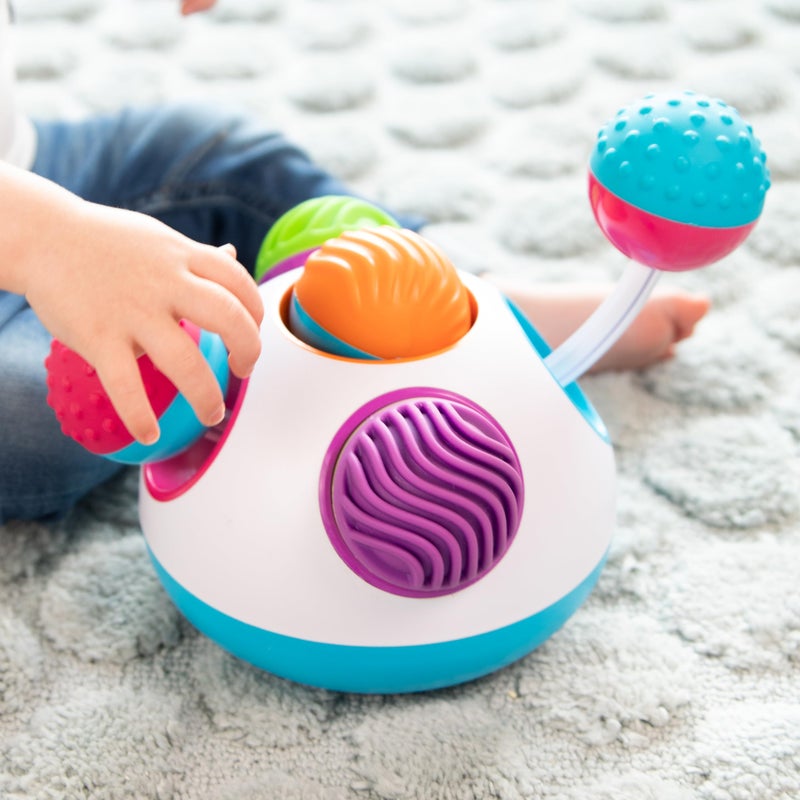 Fat Brain Toys Klickity Sensory Baby Toys, 1 Year and Up, Engaging Multi-Textured Early Developmental Toddler Activities for Tactile and Visual Stimulation - Image 3