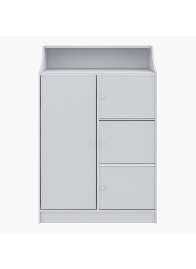 Home Box خزانة أطفال هوم بوكس فانيليا إنجنيرينج وود كودي بأربعة أبواب، أبيض 80 × 119 × 40 سم  - Image 2