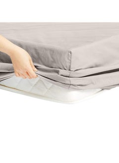 erorex Ultra Soft Fitted Sheet Breathable Easy To Wash King Dove Grey  - Image 4