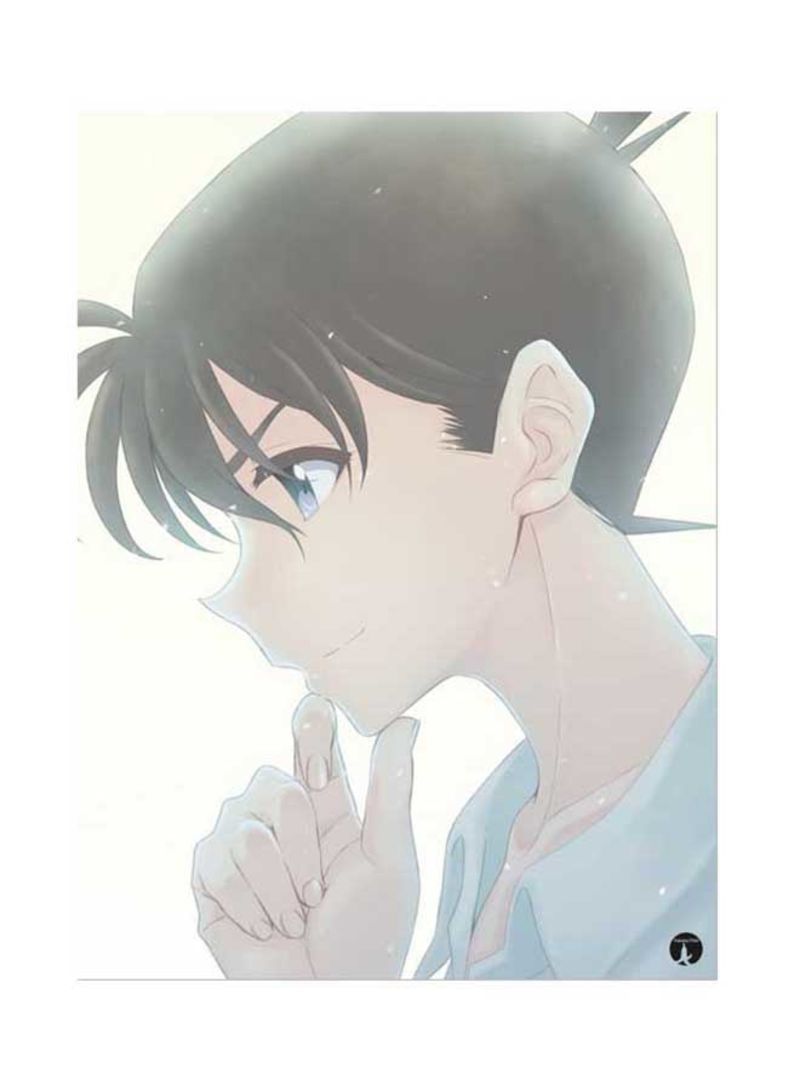 RKN Metal Plate Of The Anime Detective Conan Poster Multicolour