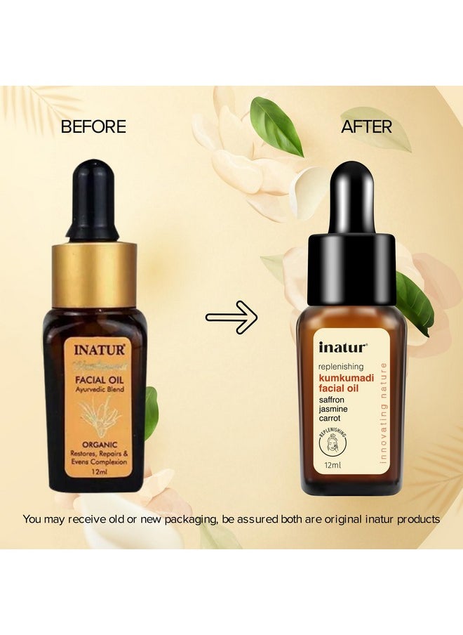 INATUR Kumkumadi Facial Oil| Radiant Glow, Reduces Pigmentation And Blemishes| With Ayurvedic Formulation| For All Skin Type| 12Ml  - Image 2