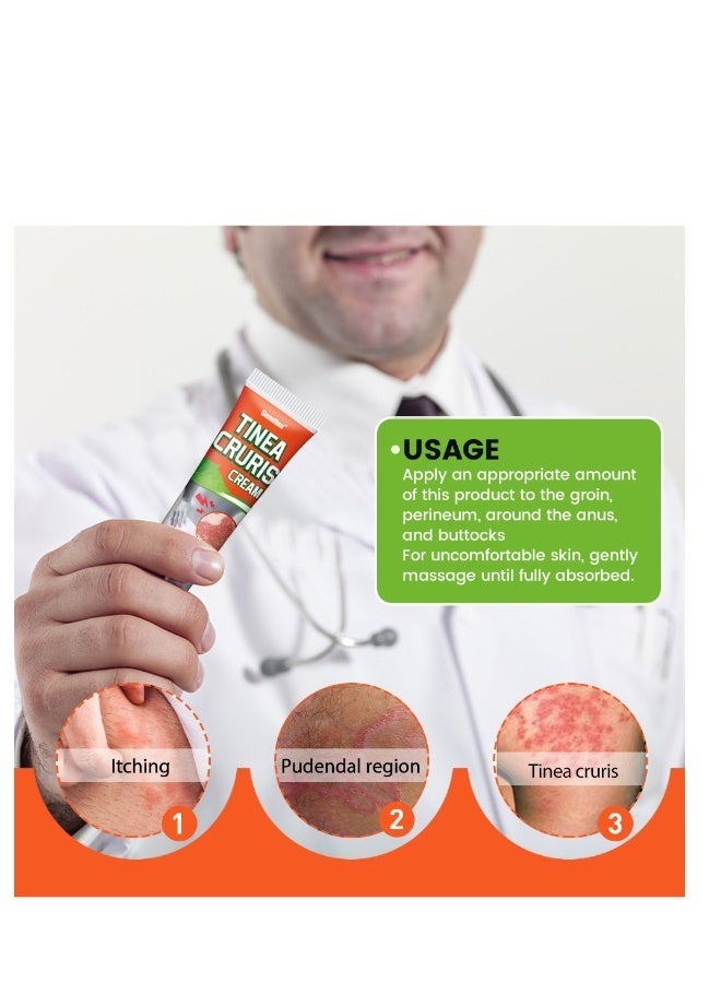 Sumifun Tinea Cruris Cream,For Groin Private Area. All Natural Safe Effective Fast Itching Relief ,Fungal Infections, Anti-itch, Relief for Sensitive, Irritated Skin 30g - Image 3