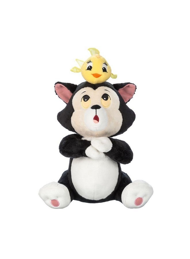 Disney Store Official Pinocchio 85th Anniversary Stuffed Animals - Figaro & Cleo Cat Plush - Embroidered Features, Organza Fins, Soft Huggable Stuffing - Disney Vault Collection Plushie - Image 1
