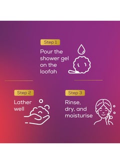 Santoor Santoor Saffron and Marigold Skin Brightening Shower Gel For Women Daily Bath Body Wash With Natural Extracts For Glowing Skin PH Balanced Dermatologically Tested 250ml  - Image 4