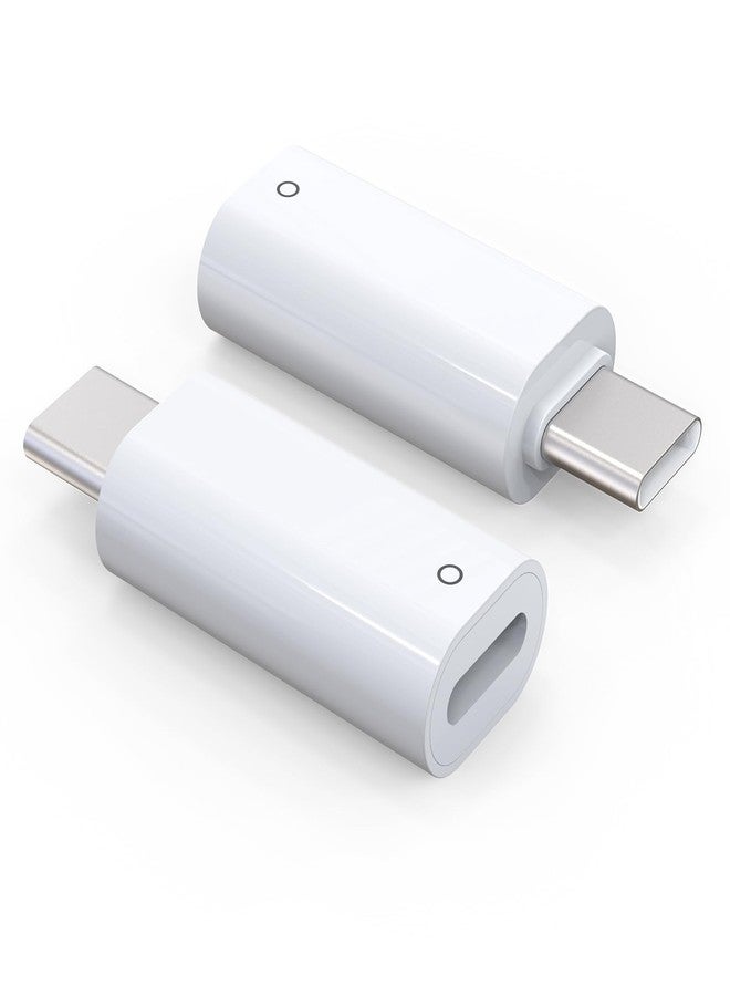 TechMatte USB C Pencil Adapter Designed for Apple Pencil 1st Gen, Only Compatible with iPad 10th /11th A16 2025 Gen,USB-C to Lightning Pencil Charging Adapter,Support Charging & Connection(2Pack) - Image 1
